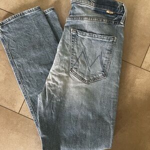 Mother The Dazzler Ankle Button Fly Jeans